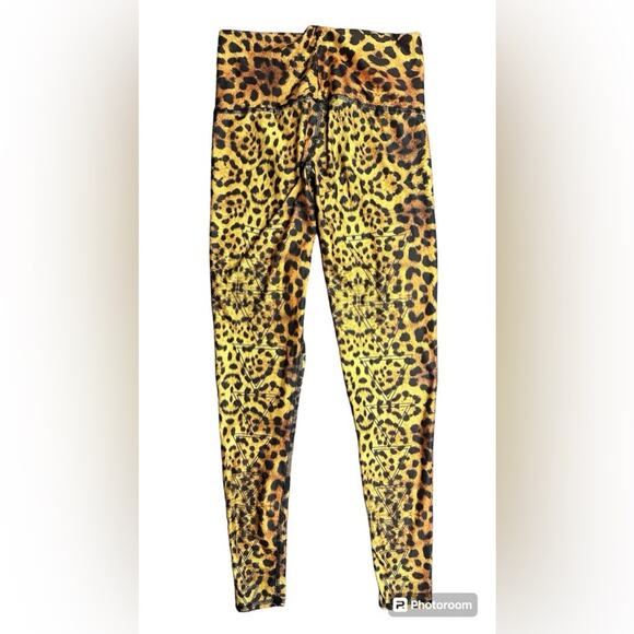 Teeki Leopard 🐆 Yoga Pants Leggings Small Great! - Picture 2 of 2
